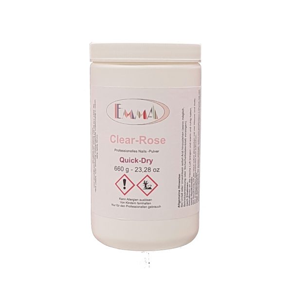Acryl Pulver Clear Rose 30/100/330/660 gram ab 32€ 1