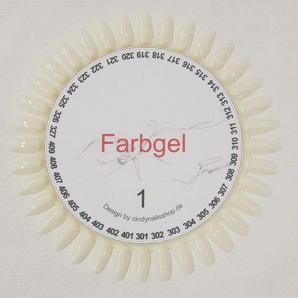 Farbgel Set, 302 Dosen/ 5g inkl. 6 Display 2