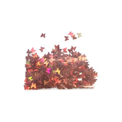 3D Hologramm Schmetterling – Rotorange - B24 1